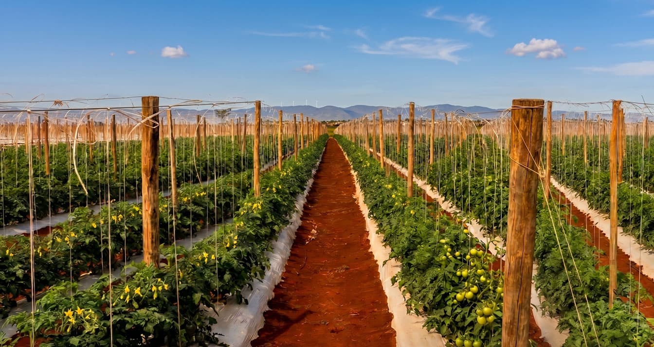 Plantação de tomate na Serra da Ibiapaba